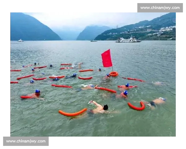 湖北首场冬泳赛巴东开赛 481 勇士逐浪三峡